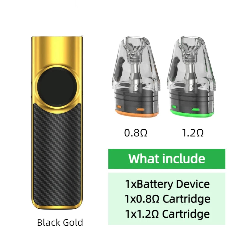 Dispositivo con Batteria per OXVA Xlim Pro 2 1300mAh/Nexlim 1500mAh con Kit Due Cartucce per Cartucce da 0.4/0.6/0.8/1.2ohm 2/3/4ml