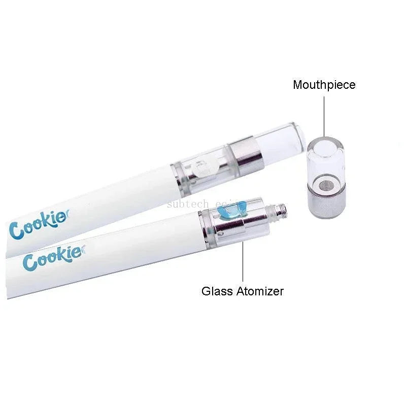 Ricaricabile Cookie Vape Pen Starter kit E sigarette penne 0.8ML cartuccia vuota 320mAh batteria vetro olio denso vaporizzatore Vaper