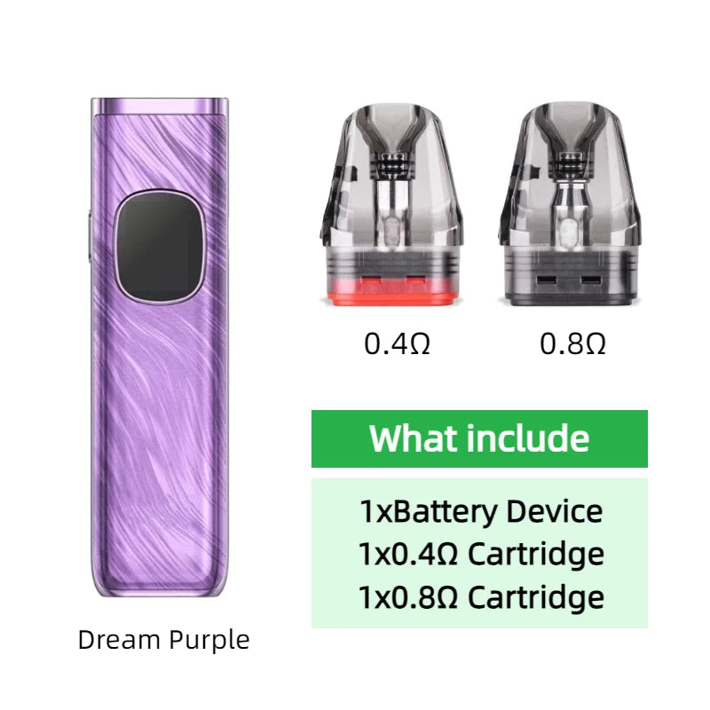 Dispositivo con Batteria per OXVA Xlim Pro 2 1300mAh/Nexlim 1500mAh con Kit Due Cartucce per Cartucce da 0.4/0.6/0.8/1.2ohm 2/3/4ml