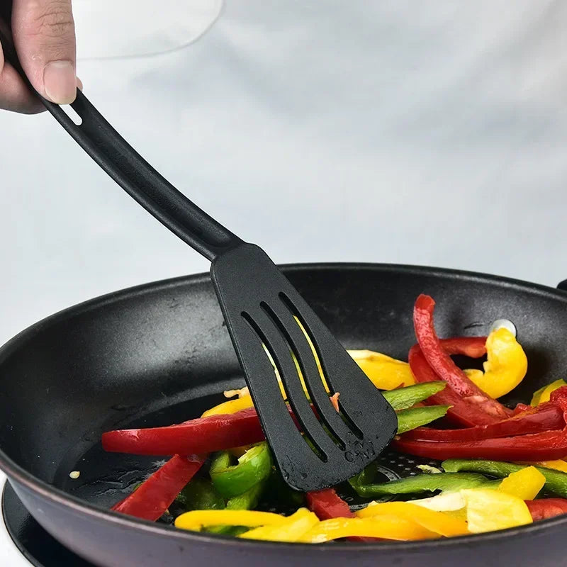 1/3PCS Utensili da cucina in nylon Set Utensili da cucina da cucina Tornitore a fessura Cucchiaio solido Forchetta Per bambini Forchetta Cucchiaio Stoviglie