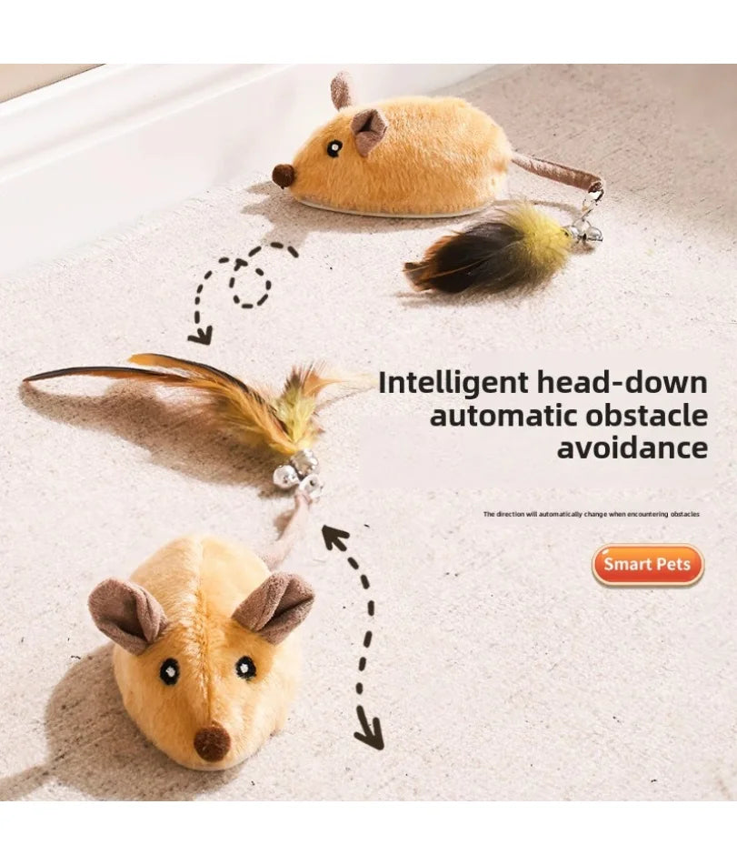 Giocattolo Interattivo Per Gatti Con Mouse Mobile Rilevamento Automatico USB