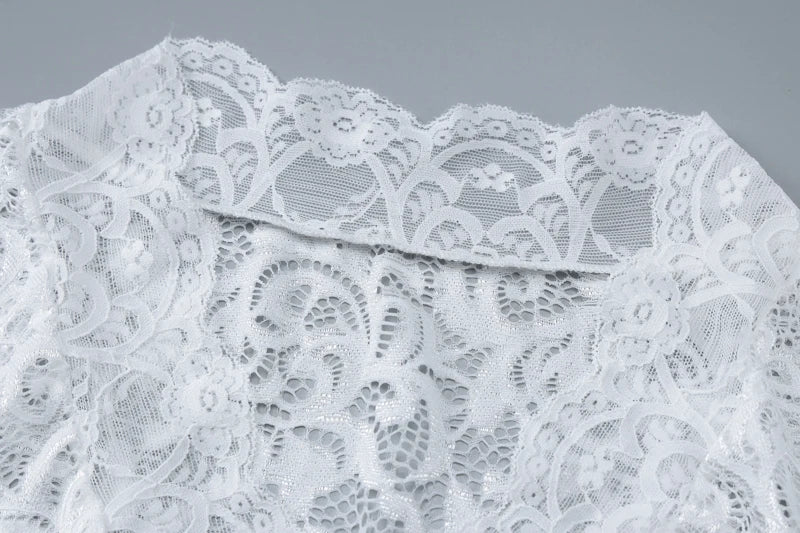 Hugcitar Maglia con stampa floreale Scollo a V Manica lunga svasata Abito lungo trasparente sexy Primavera Abiti moda donna Vacanza al mare Club