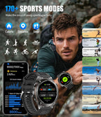 2025 Nuovo originale Stratos 4 GPS Smartwatch 1.43 "AMOLED HD Schermo Bussola Altimetro barometrico Torcia Chiamate vocali SmartWatch