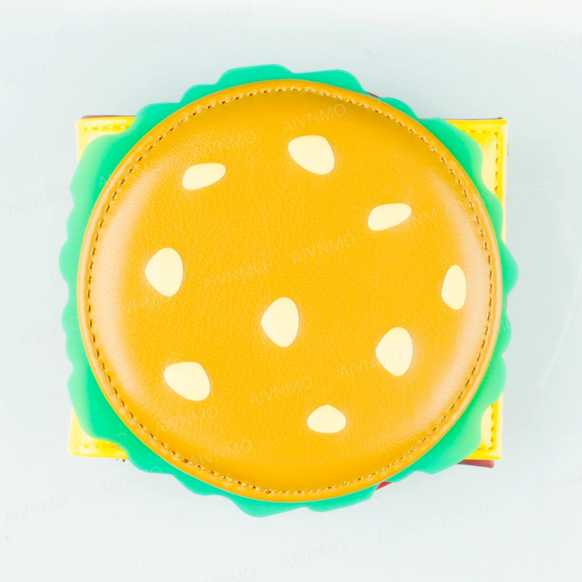Portafoglio pieghevole per hamburger 3D di alta qualità Porta carte individuale alla moda Sedile identificativo Elegante fermasoldi compatto