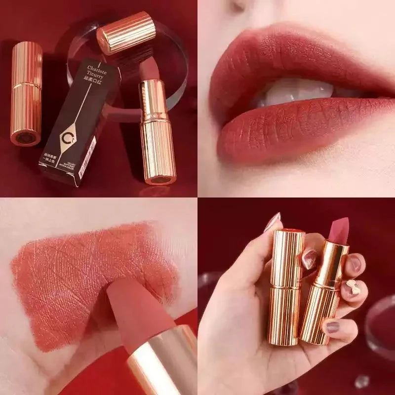 Charlotte Tilbury CT Maschera labbra idratante e riparatrice, Balsamo labbra schiarente ed esfoliante, Rossetto solido in gel, Lucidalabbra