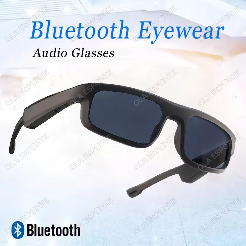 Cuffie per occhiali Bluetooth senza fili Cuffie per occhiali da sole fotocromatici a conduzione ossea Auricolari per sport all'aria aperta Cuffie per occhiali UV400