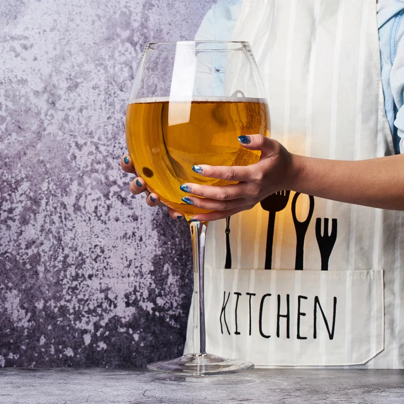 Bicchiere da vino gigante extra large da 3000 ml, 106 Oz e tazza da birra combinata per feste di whisky, compleanni, matrimoni - Bicchiere da liquore