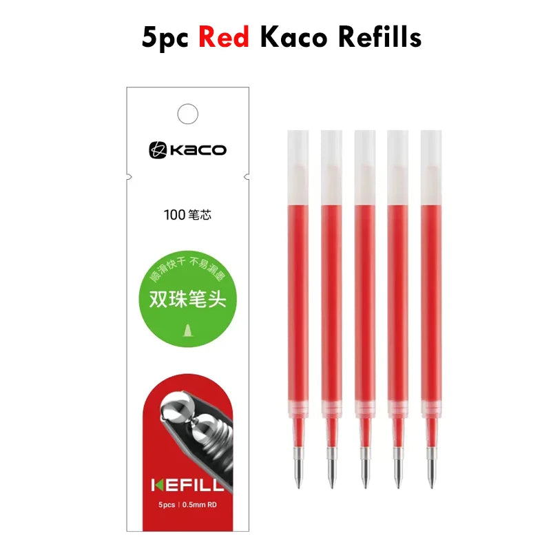 KACO Galaxy Gel Pens FIRST Heart Star Series Rotary Signature Pen Set, 0.5mm Gift Boxes, Students Brush Exam Writing Stationery