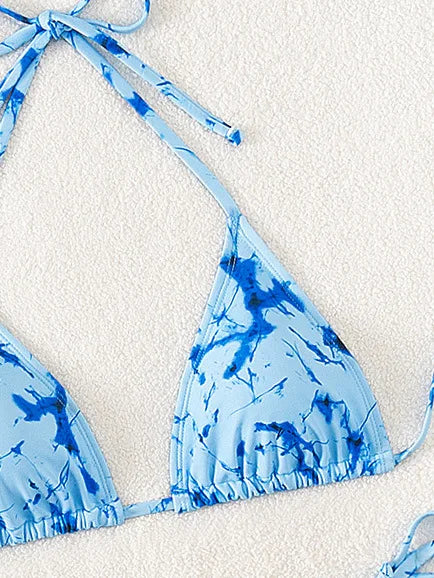 Nuovo Set Bikini Triangolo 2026 - Costume da Bagno Push-Up con Stampa Floreale e Slip Brasiliano