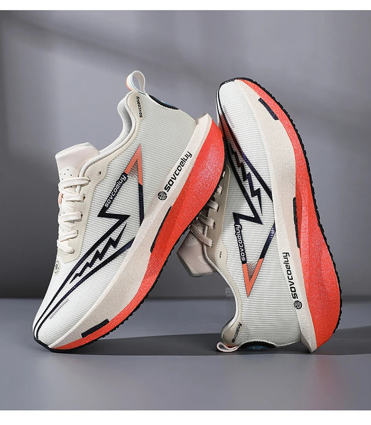 Scarpe da corsa Carbon Board Specialità Maratona Uomo Sport Traspirante Leggero Donna Comodo Atletico Scarpe da ginnastica antiscivolo