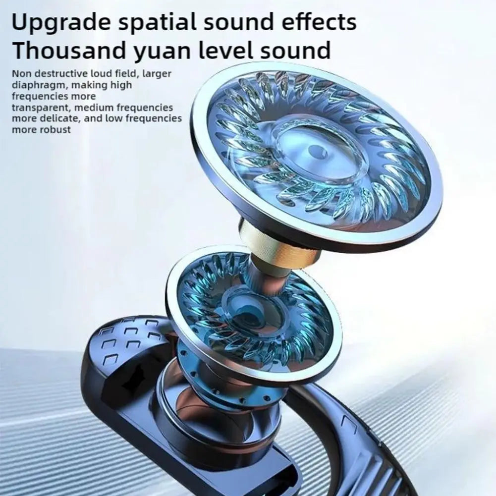 Cuffie Bluetooth wireless con gancio per l'orecchio per musica sportiva Batteria universale a lunga durata Auricolare con gancio per l'orecchio singolo