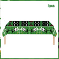 Tovaglia usa e getta per feste a tema calcio, adatta per feste di compleanno per bambini e decorazioni per partite sportive.