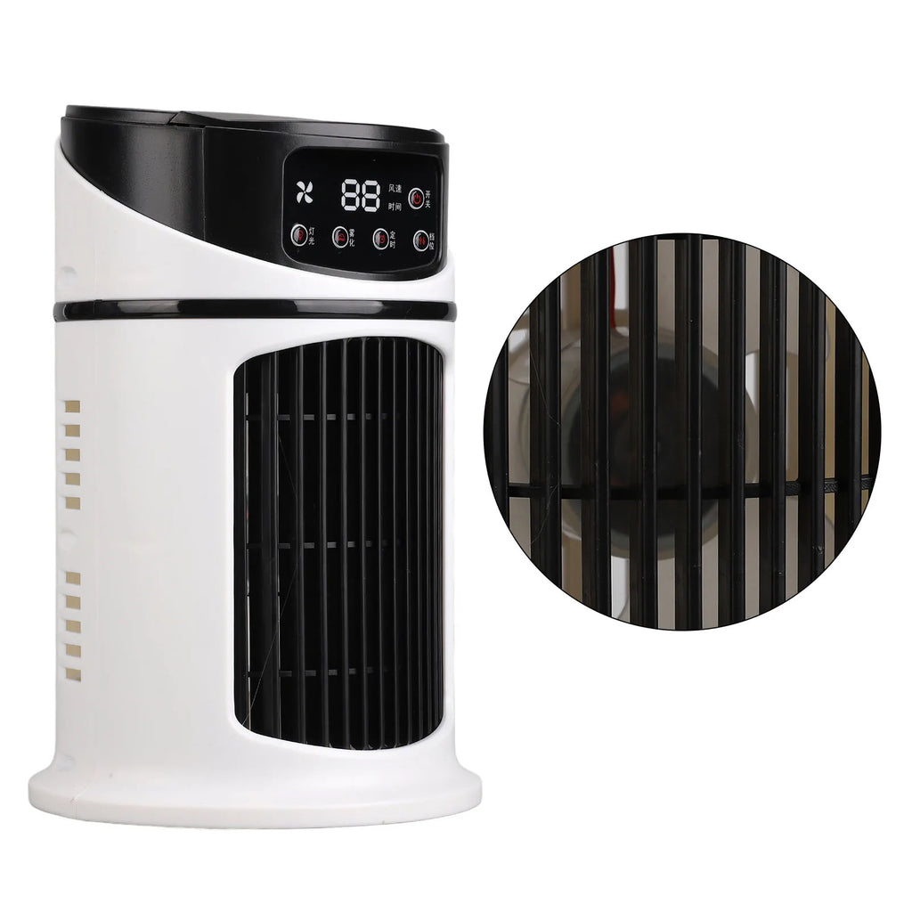 Balsamo portatile Mini condizionatore portatile Ventola di raffreddamento multifunzione mobile Ventola di raffreddamento ad acqua per ufficio domestico