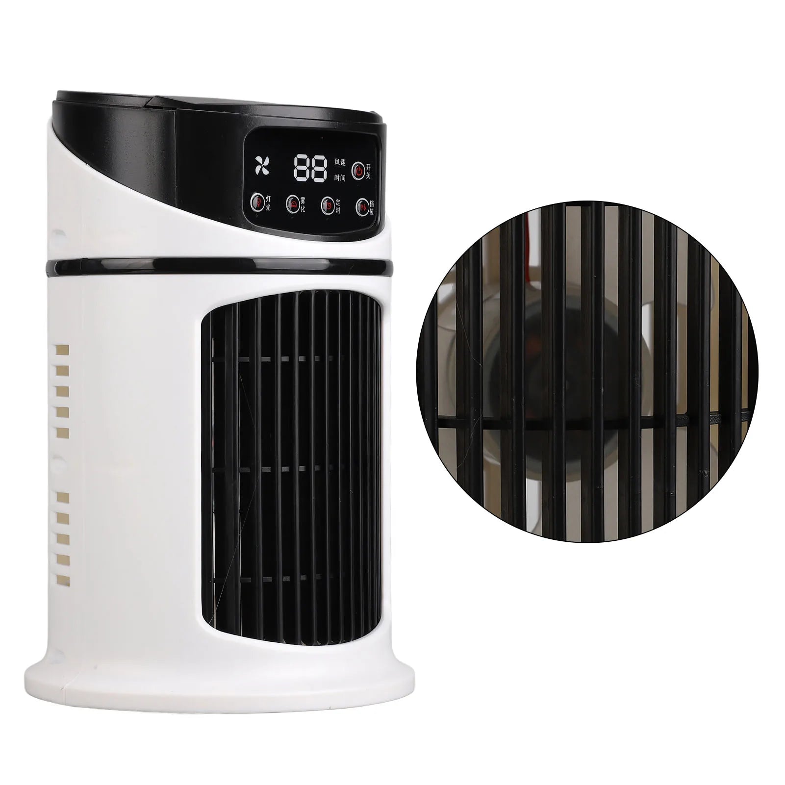 Balsamo portatile Mini condizionatore portatile Ventola di raffreddamento multifunzione mobile Ventola di raffreddamento ad acqua per ufficio domestico