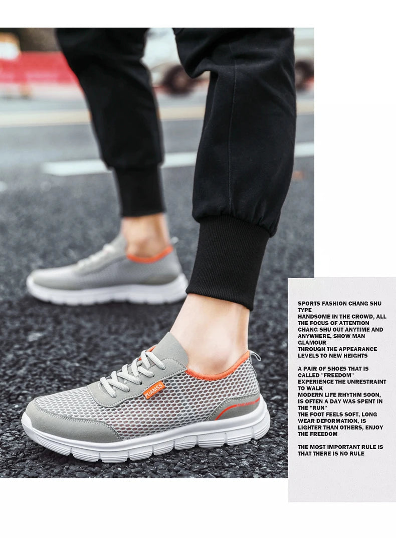 Sneakers da uomo scarpe da corsa estive in rete Sneakers leggere e traspiranti per uomo