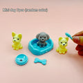 Articolo per casa delle bambole Mini cane Kawaii Accessori per bambole Cucciolo di gatto Set Mini oggetti in plastica Giocattoli per bambini 3+ Divertente giocattolo educativo