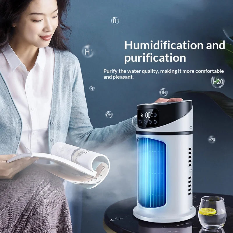 Mini condizionatore d'aria portatile, ventilatore rinfrescante ad acqua, climatizzatore per ufficio, condizionatore d'aria mobile