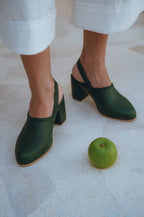Tacchi Slingback In Pelle Savage Con Cinturino Regolabile