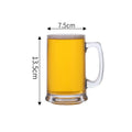 Bottiglia d'acqua trasparente in vetro da birra creativo con manico Bicchiere da birra artigianale per feste Bar Tazza per bevande Tazza per bevande fredde Bicchiere da vino per feste