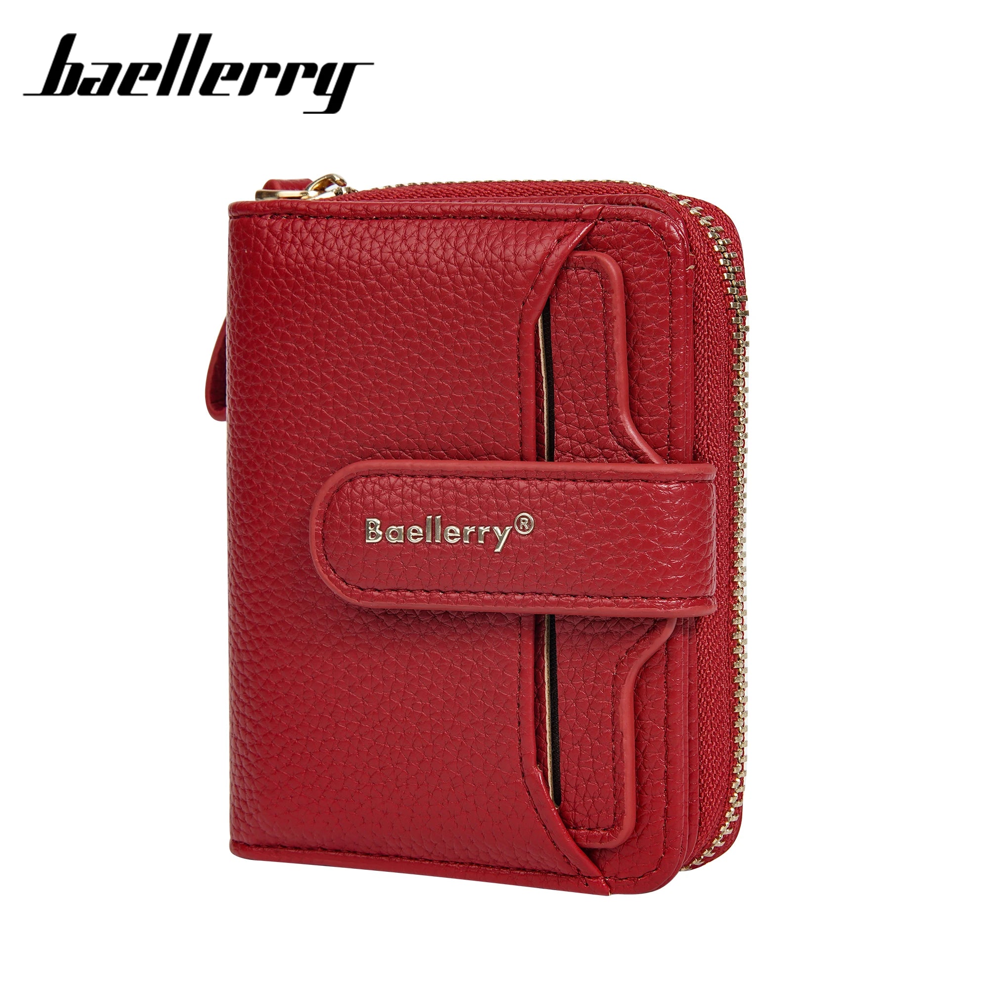 Portafoglio da Donna Baellerry Elegante con Chiusura a Zip, Multifunzionale con Protezione RFID, 6 Scomparti per Carte e Tasca per Monete, Regalo Minimalista
