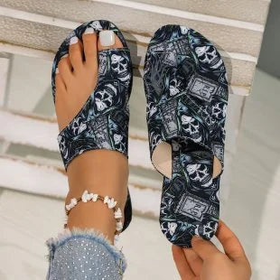 Ciabatte da Donna con Motivo Floreale Bohémien, Sandali Casual Leggeri, Infradito alla Moda, Ciabatte Comode per Casa, Disponibili in Taglie Grandi