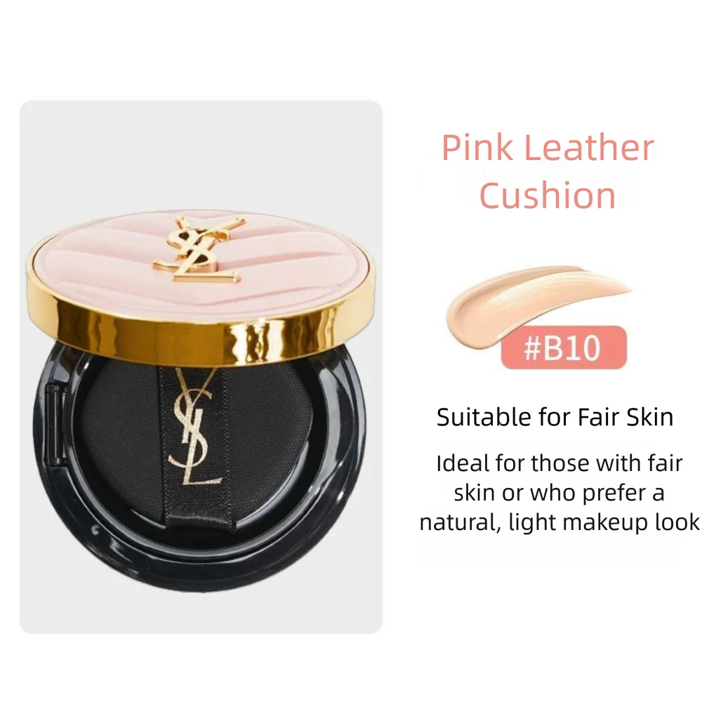 YSL Le Cushion Encre De Peau Fondotinta Cushion in Pelle Rosa B10 B20, Luminoso e Opaco, Lunga Durata, Copertura Impeccabile
