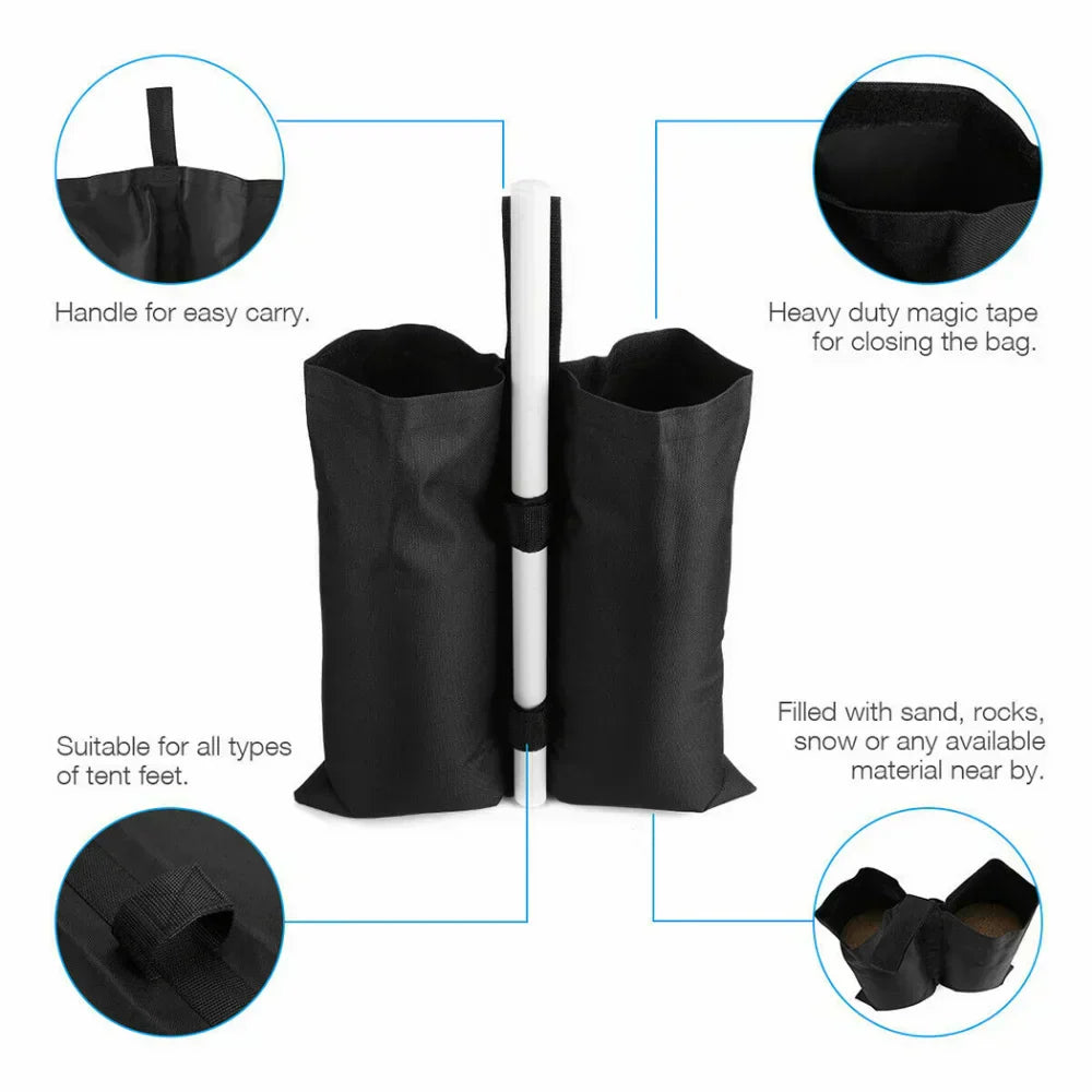 Set Accessori Campeggio Pesi per Piedi Gazebo Sabbia Impermeabile per Tenda