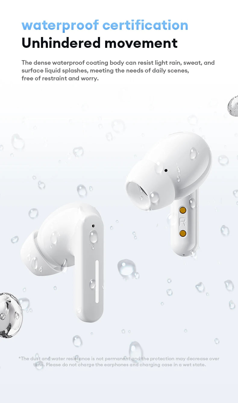 Nuovo Lenovo LE209 Aggiornamento Wireless Bluetooth 6.0 Auricolare con cancellazione del rumore Cuffie sportive 30H Batteria a lunga durata Cuffie con microfono