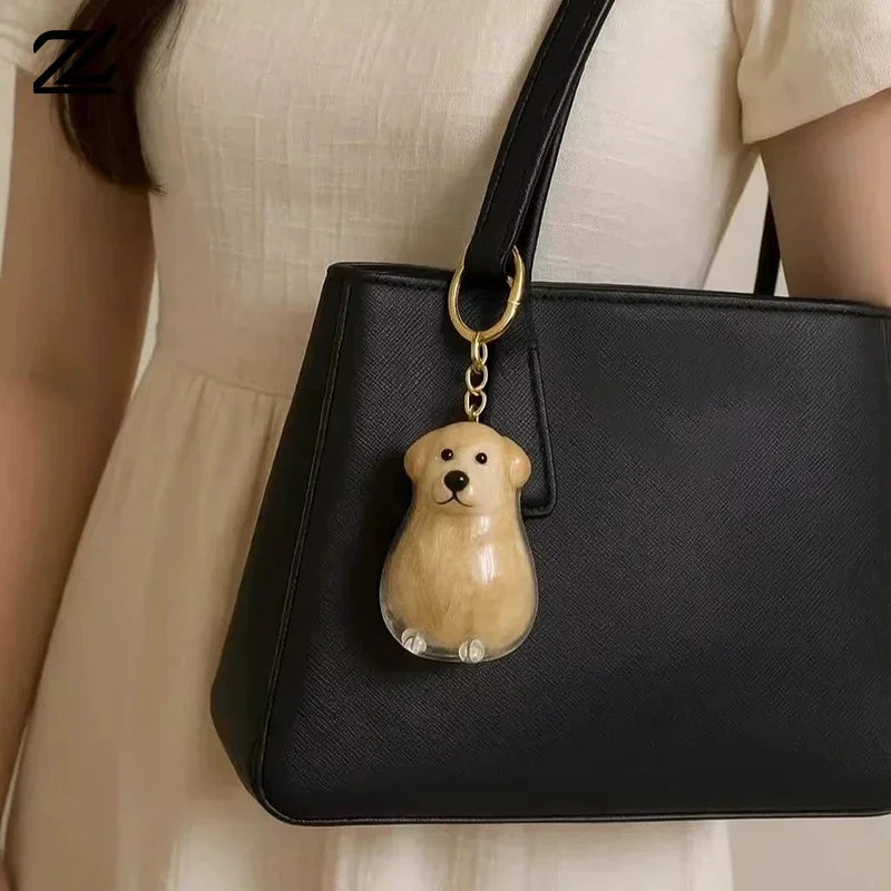 Portaoggetti per peli di cane Portachiavi con ciondolo carino Ciondolo per borsa Coppia Portachiavi per auto Collezione di souvenir di gioielli Accessori per la decorazione del regalo
