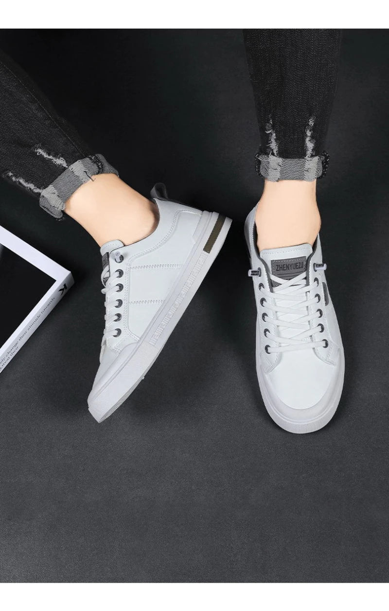 Nuove Sneakers Casual da Uomo a Profilo Basso, Stile Coreano, Versatili, Comode, Leggere, con Suola Morbida e Piattaforma per l'Uso Quotidiano