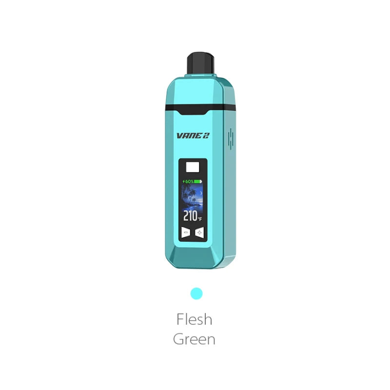 Vaporizzatore per erbe secche originale Yocan Vane 2 Batteria ricaricabile da 1200 mAh Camera in ceramica con display LCD a colori Kit per sigaretta elettronica