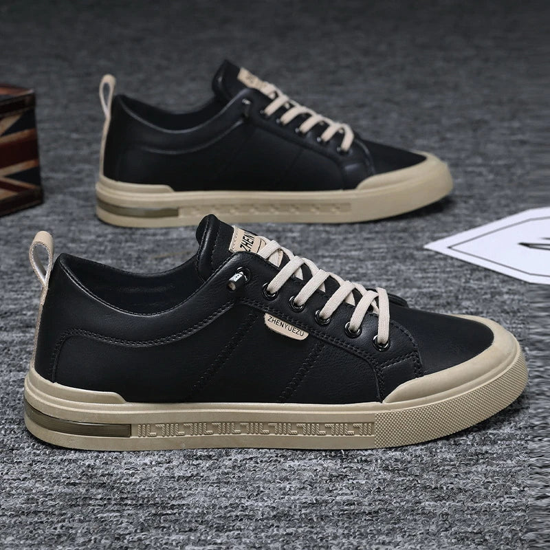 Nuove Sneakers Casual da Uomo a Profilo Basso, Stile Coreano, Versatili, Comode, Leggere, con Suola Morbida e Piattaforma per l'Uso Quotidiano