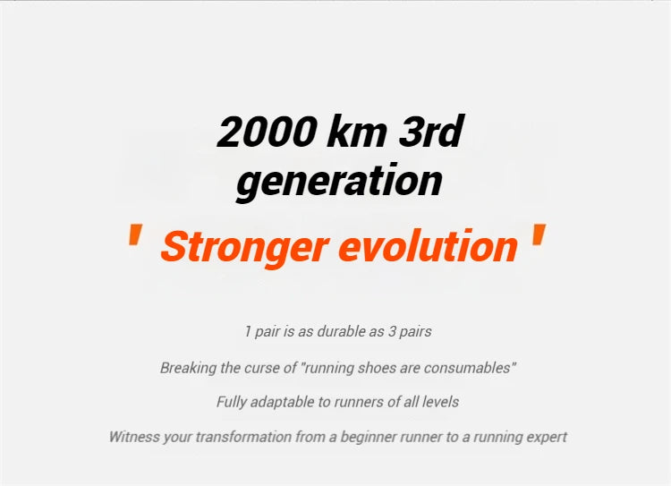 Scarpe da corsa da uomo Xtep 2000 km 3.0 2025 Scarpe da ginnastica da jogging da allenamento resistenti all'usura, leggere e ammortizzate primaverili 875119110032