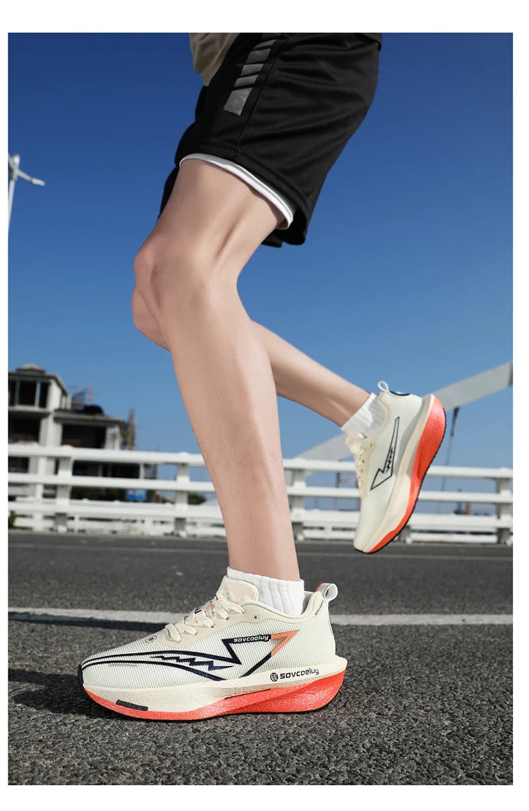 Scarpe da corsa Carbon Board Specialità Maratona Uomo Sport Traspirante Leggero Donna Comodo Atletico Scarpe da ginnastica antiscivolo