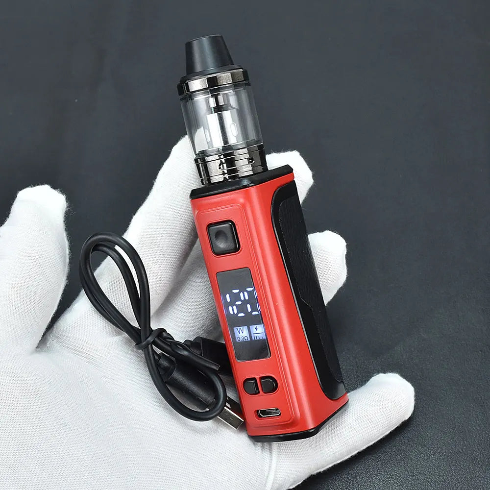 WOLFCOOLVAPE Sigaretta Elettronica 120W Box Mod Vaporizzatore Kit Box Mod con Schermo OLED Vaporizzatore 18000mAh Serbatoio Vape da 2.0ml