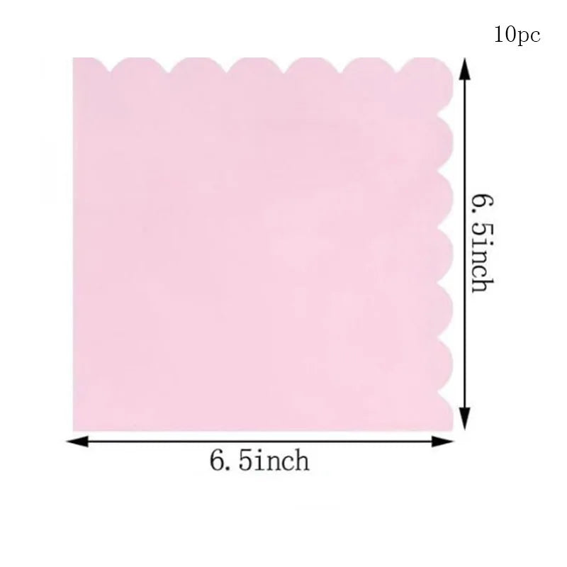 Piatti per feste usa e getta a forma di petalo viola chiaro blu da 7/9 pollici Ragazze Rosa Decorazione di compleanno per matrimoni Forniture per feste per baby shower