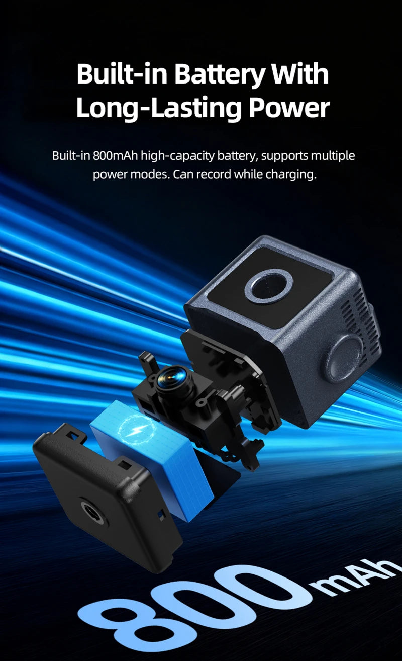 Wireless Mini WiFi Security Camera Smart Home IP Remote View Small Camcorder Built-in Battery Night Vision Invisible Cam