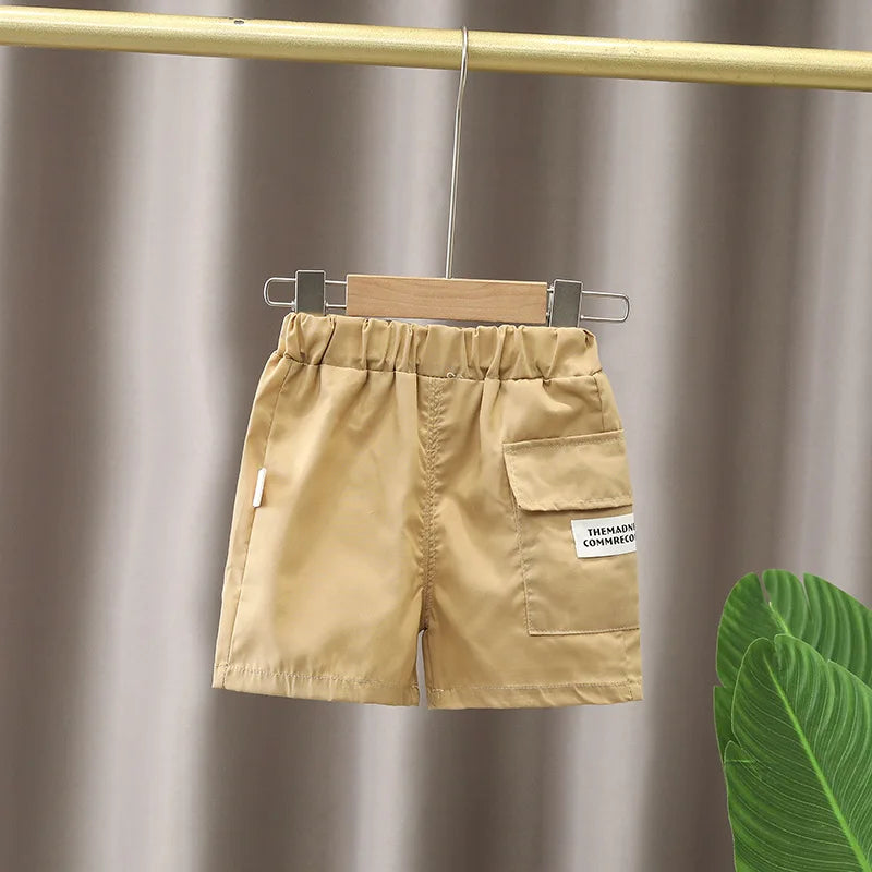 Set di Abbigliamento per Neonato Maschio, T-shirt+Pantaloncini, Completo Estivo per Bambini, Outfit con Cartoni Animati, Set per Neonati e Bambini Piccoli