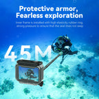 TELESIN Custodia Impermeabile 45M per DJI Osmo Action 3 4 5 Pro Subacquea