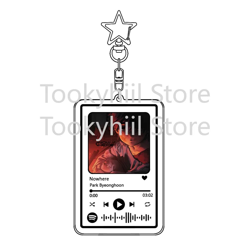 Popolare 26 brani Alien Stage Music Portachiavi Colonna sonora originale LUKA Accessorio per donna Ciondolo per borsa Playlist Codice Keying Fans Regalo