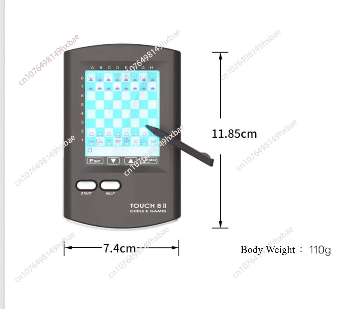 Set di scacchi con scacchiera elettronica intelligente AI per imparare e giocare a scacchi, regalo puzzle genitore-figlio