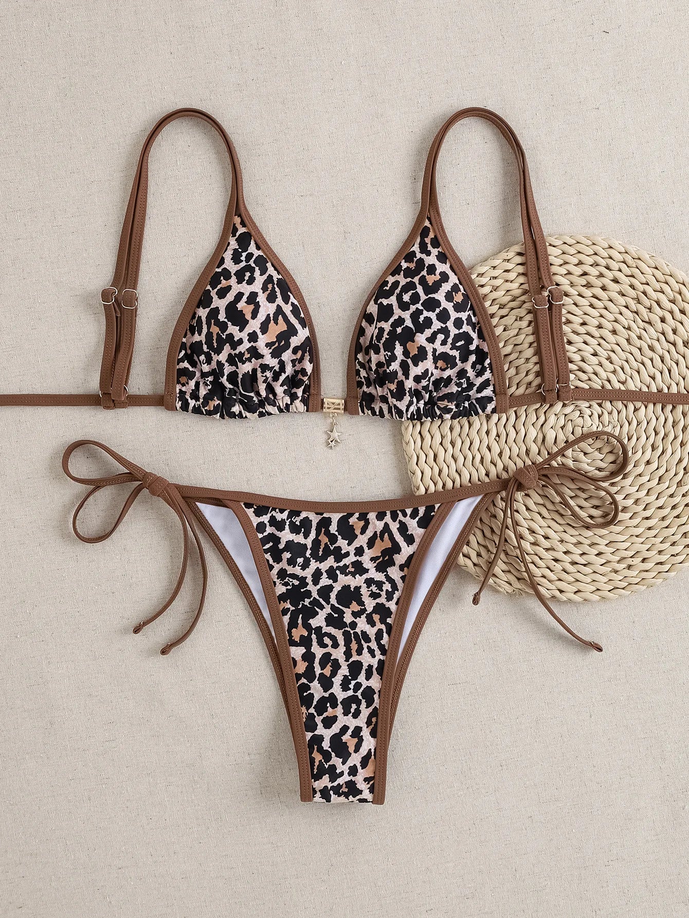 Nuovo Set Bikini Triangolo 2026 - Costume da Bagno Push-Up con Stampa Floreale e Slip Brasiliano