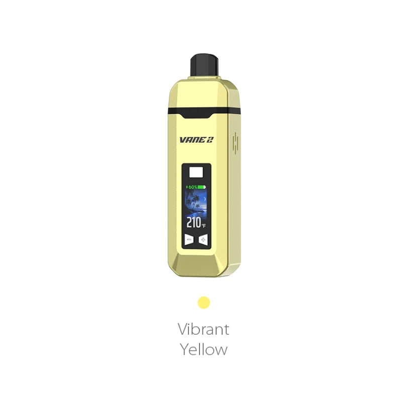 Vaporizzatore per erbe secche originale Yocan Vane 2 Batteria ricaricabile da 1200 mAh Camera in ceramica con display LCD a colori Kit per sigaretta elettronica