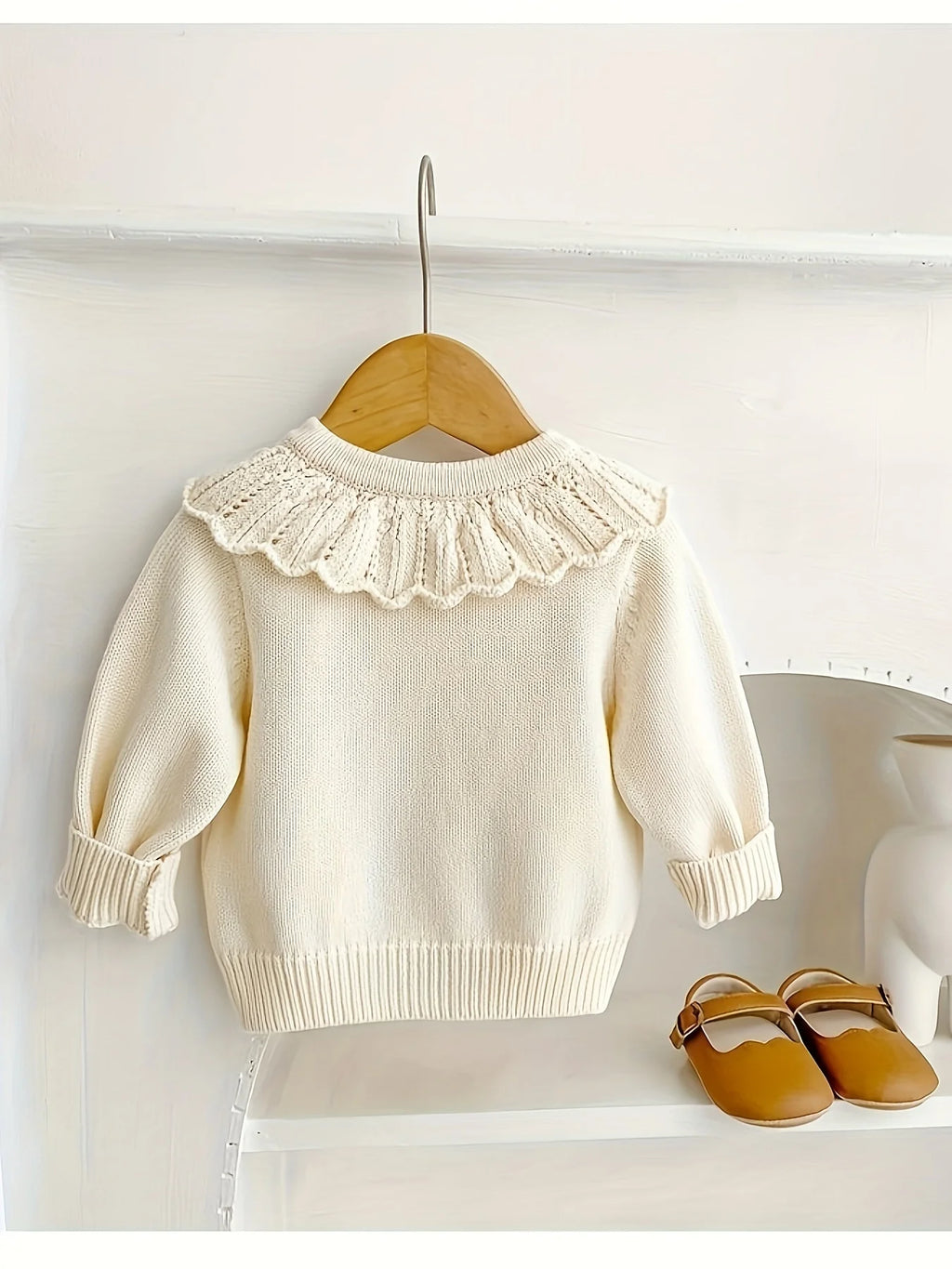 Cardigan lavorato a maglia per bambini autunno e inverno Top per bambina Maglione caldo stile bambino invernale per bambini