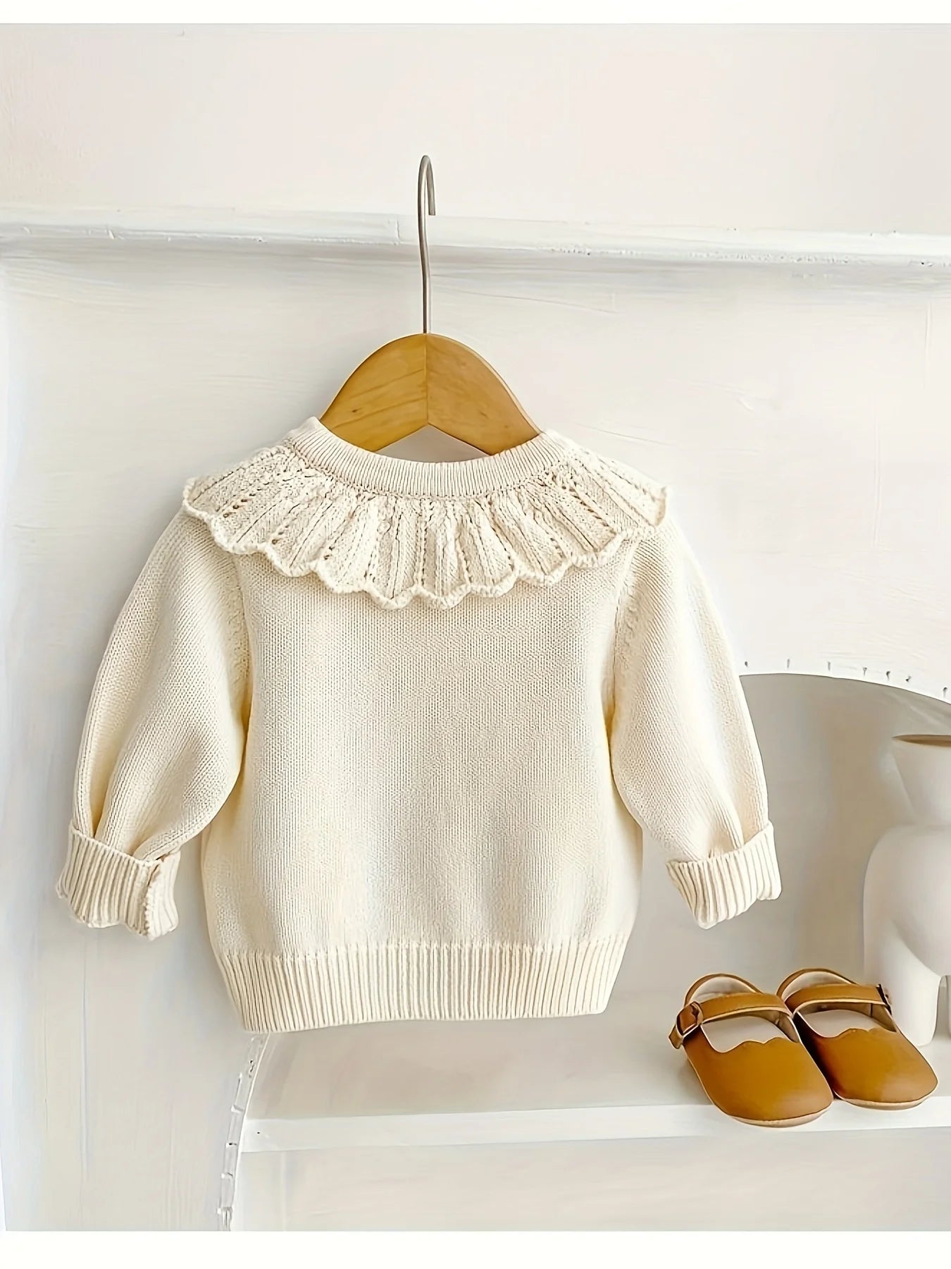 Cardigan lavorato a maglia per bambini autunno e inverno Top per bambina Maglione caldo stile bambino invernale per bambini