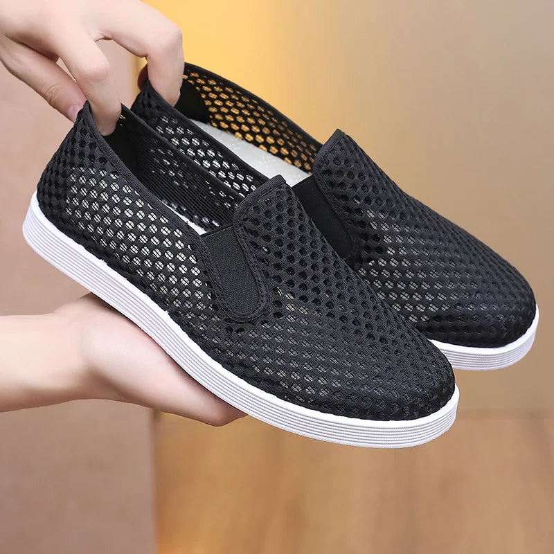 Scarpe da ginnastica casual da uomo estive in mesh traspirante leggero economiche scarpe da spedizione gratuite