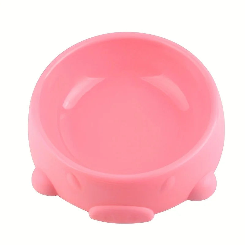 Dog Bowls for Food and Water Pet Dish with Non-Slip Base Cute Candy Color Plastic Feeder for Puppy Cat Slow Eat Bowls Easy Clean