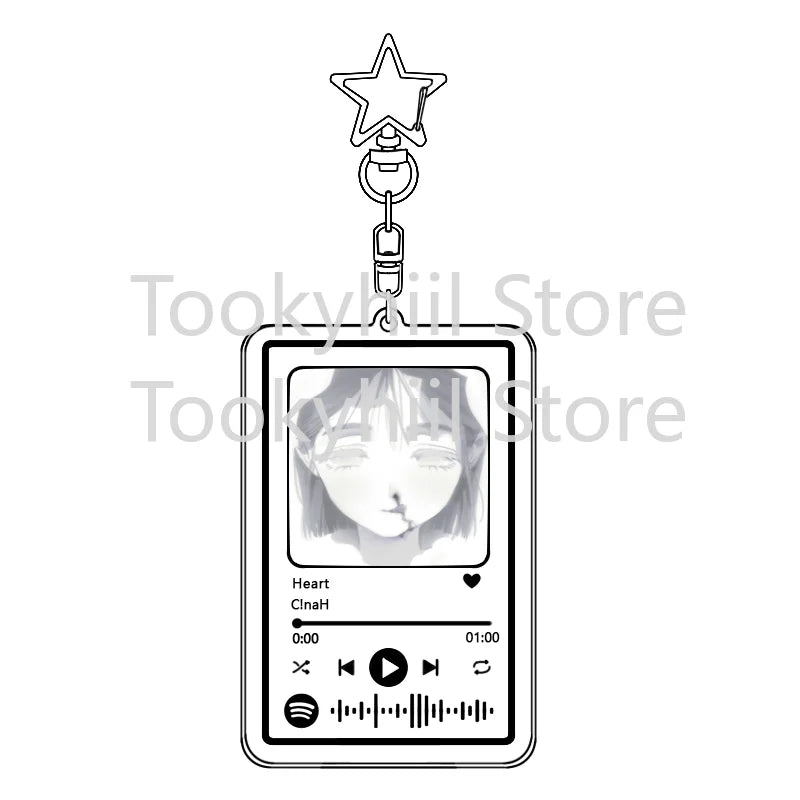 Popolare 26 brani Alien Stage Music Portachiavi Colonna sonora originale LUKA Accessorio per donna Ciondolo per borsa Playlist Codice Keying Fans Regalo