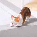 Accessori per giocattoli per cani da cruscotto per auto Decora squisiti mini ornamenti per bambole in resina Corgi Interni auto Decorazioni regalo per cuccioli carini