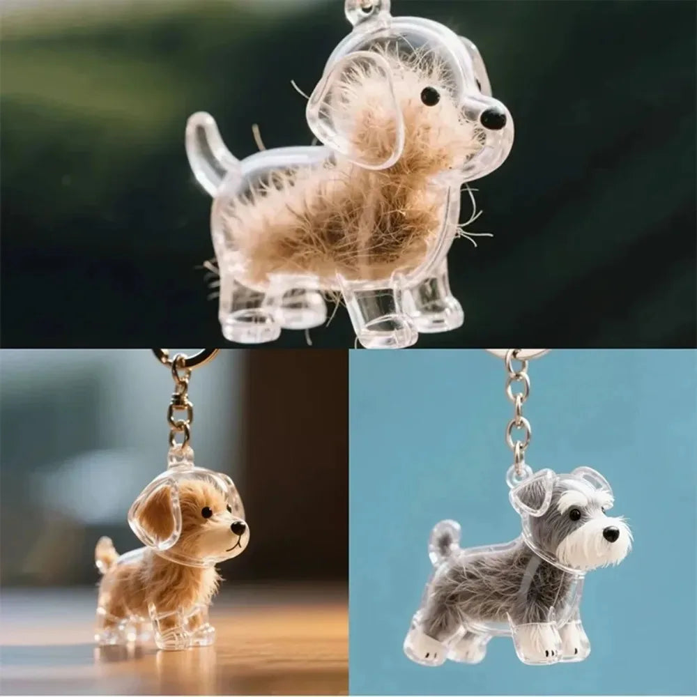 Ciondolo portaoggetti per capelli per cani Portachiavi carino Ciondolo per borsa Coppia Portachiavi per auto Collezione di souvenir di gioielli Decorazioni regalo Accessori per cani